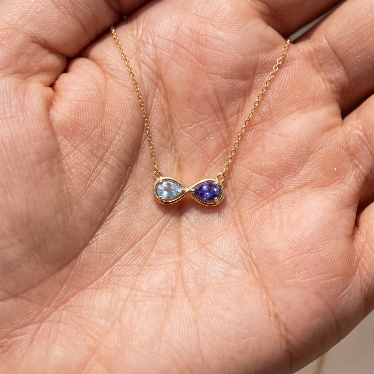 BirthStone Necklace "Infinity"